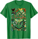 Butterflies Butterfly Collection Scientific T-Shirt - T-Shirt | Irish Green