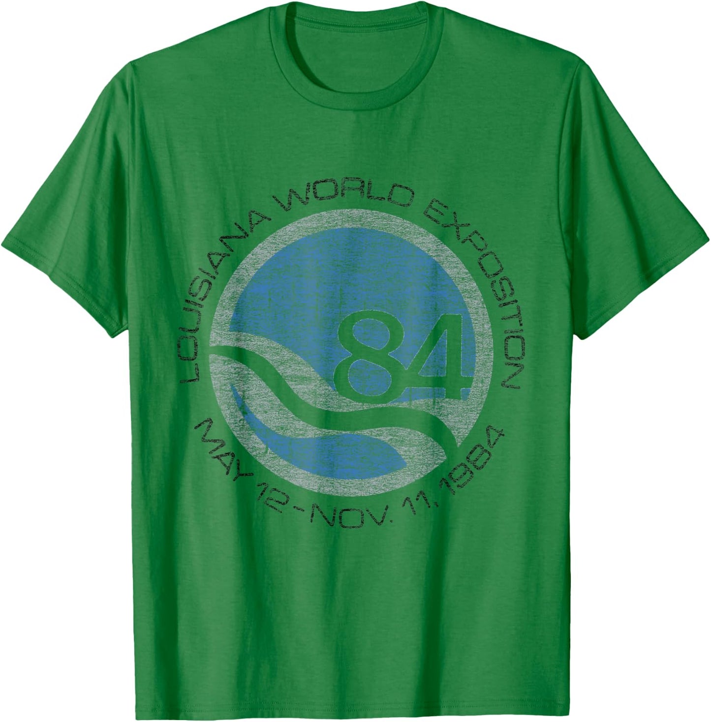 Cool Vintage 1984 World Fair Louisiana T-Shirt - T-Shirt | Irish Green