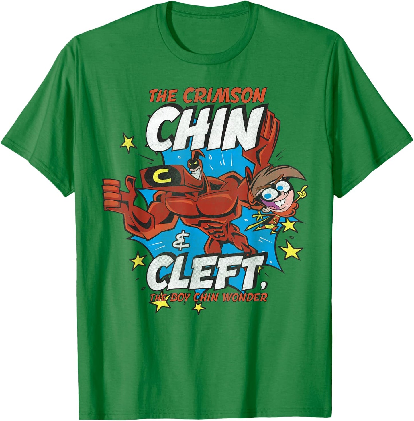 Nickelodeon The Crimson Chin And Cleft, The Boy Wonder T-Shirt - T-Shirt | Irish Green