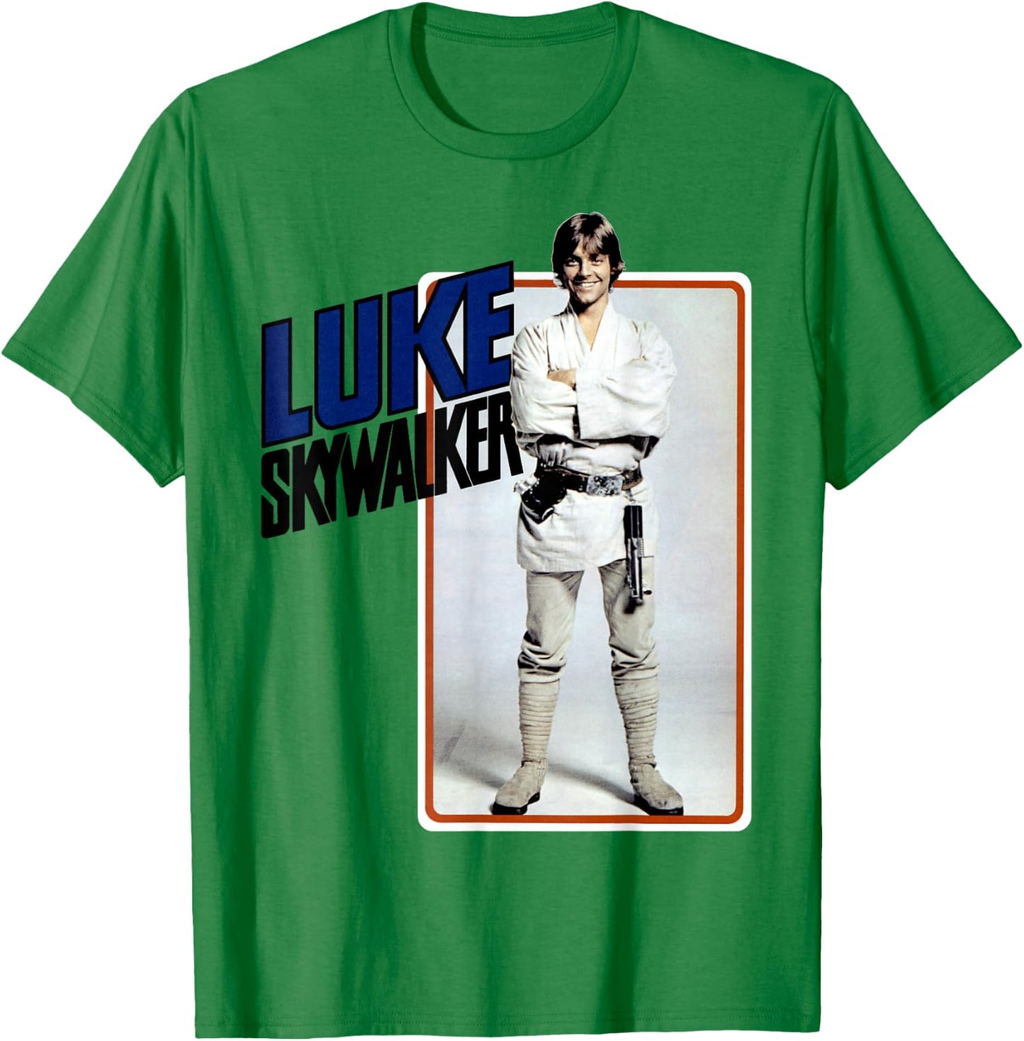 Star Wars Luke Skywalker Smiling Card Graphic T-Shirt - T-Shirt | Irish Green