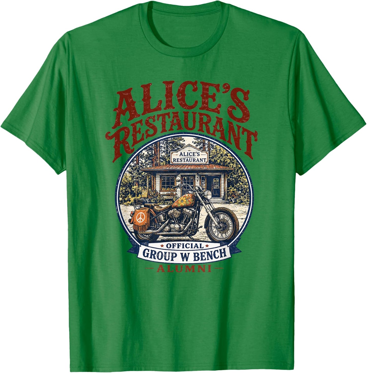 Alice's Restaurant Group W Bench Alumni Graphic T-Shirt - T-Shirt | Irish Green