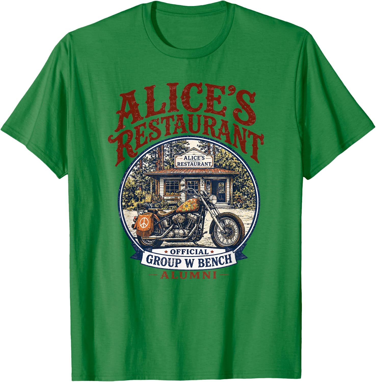 Alice's Restaurant Group W Bench Alumni Graphic T-Shirt - T-Shirt | Irish Green