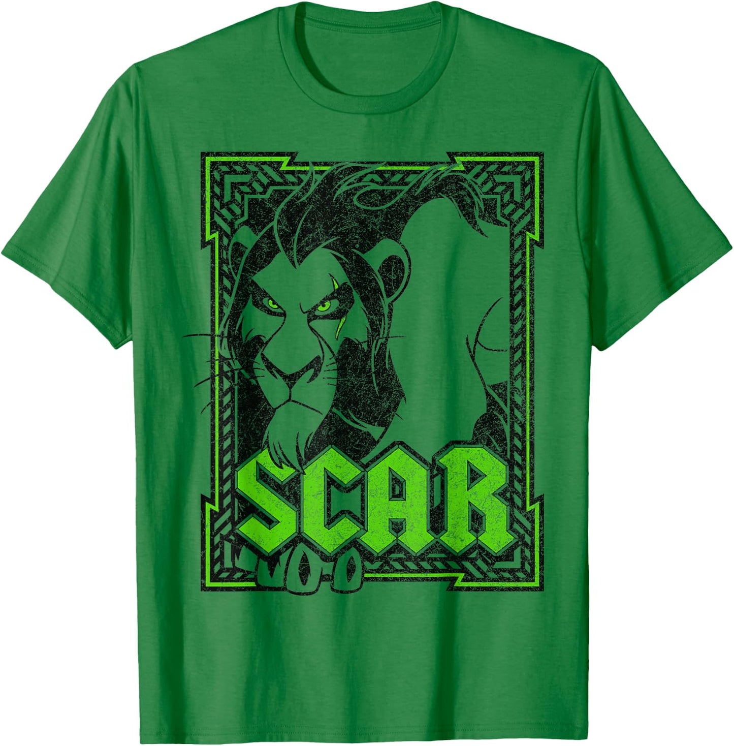 Disney The Lion King Scar Poster T-Shirt - T-Shirt | Irish Green