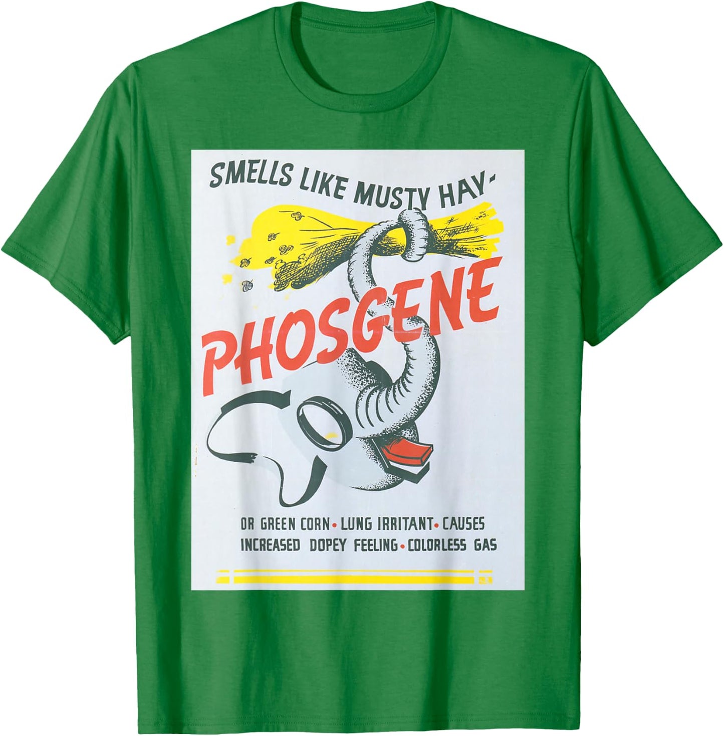 Vintage poster - Phosgene Retro T-Shirt - T-Shirt | Irish Green