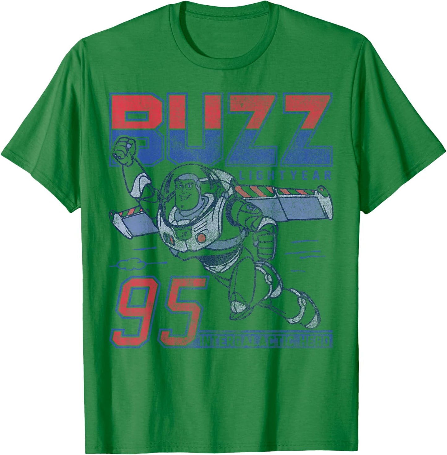 Disney Pixar Toy Story Buzz Lightyear Intergalactic Hero T-Shirt - T-Shirt | Irish Green