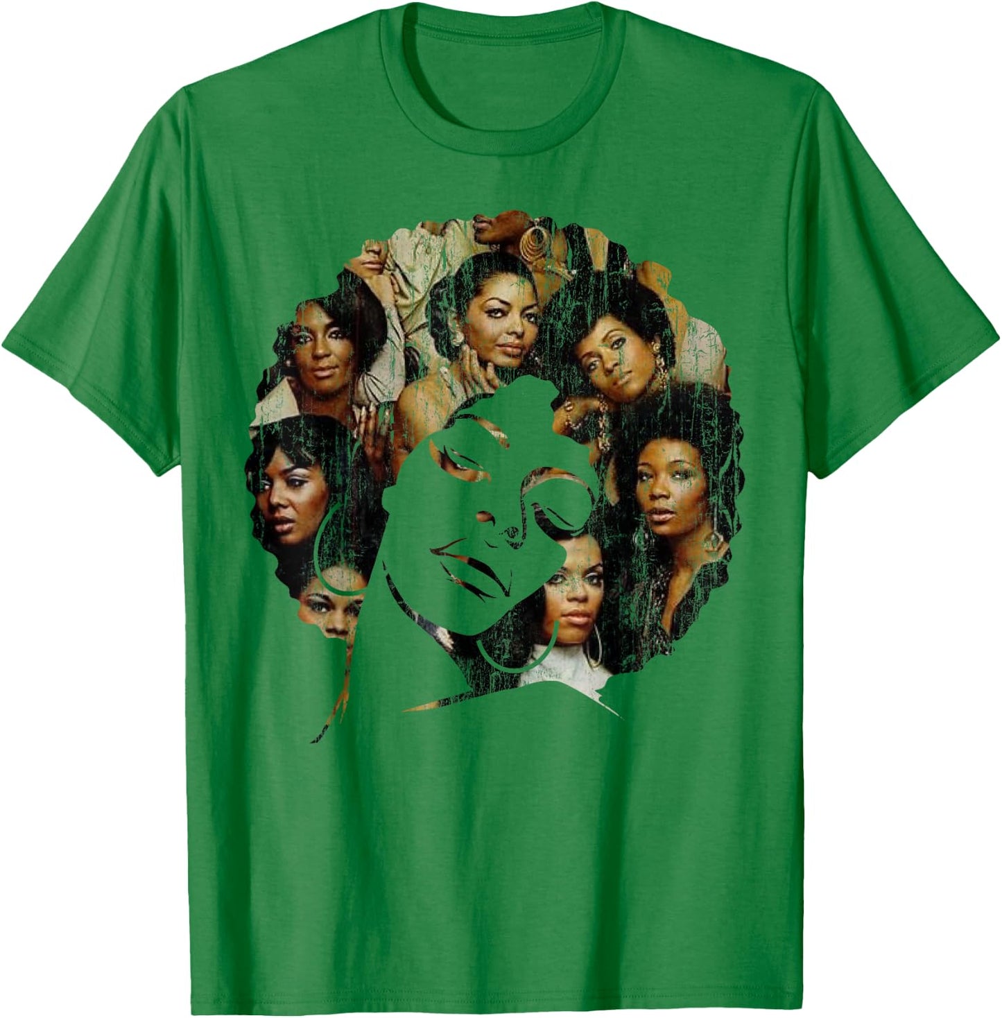 Strong Afro Black Women Shirt - Melanin Poppin Men Women T-Shirt - T-Shirt | Irish Green