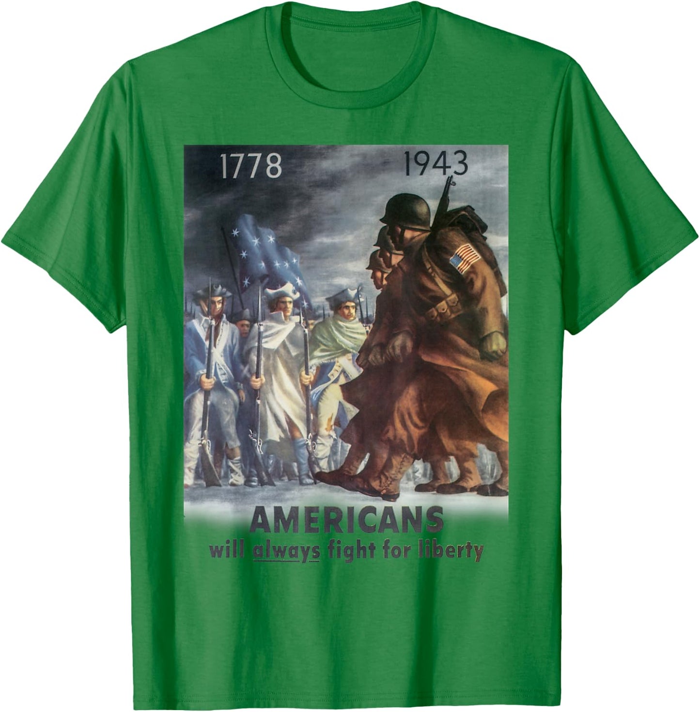 WW2 Propaganda Shirt - World War 2 Veteran T Shirt T-Shirt - T-Shirt | Irish Green