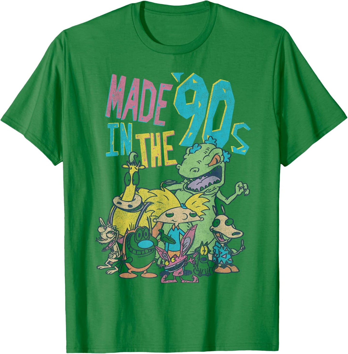 Nickelodeon Made in The 90s Character T-Shirt - T-Shirt | Irish Green
