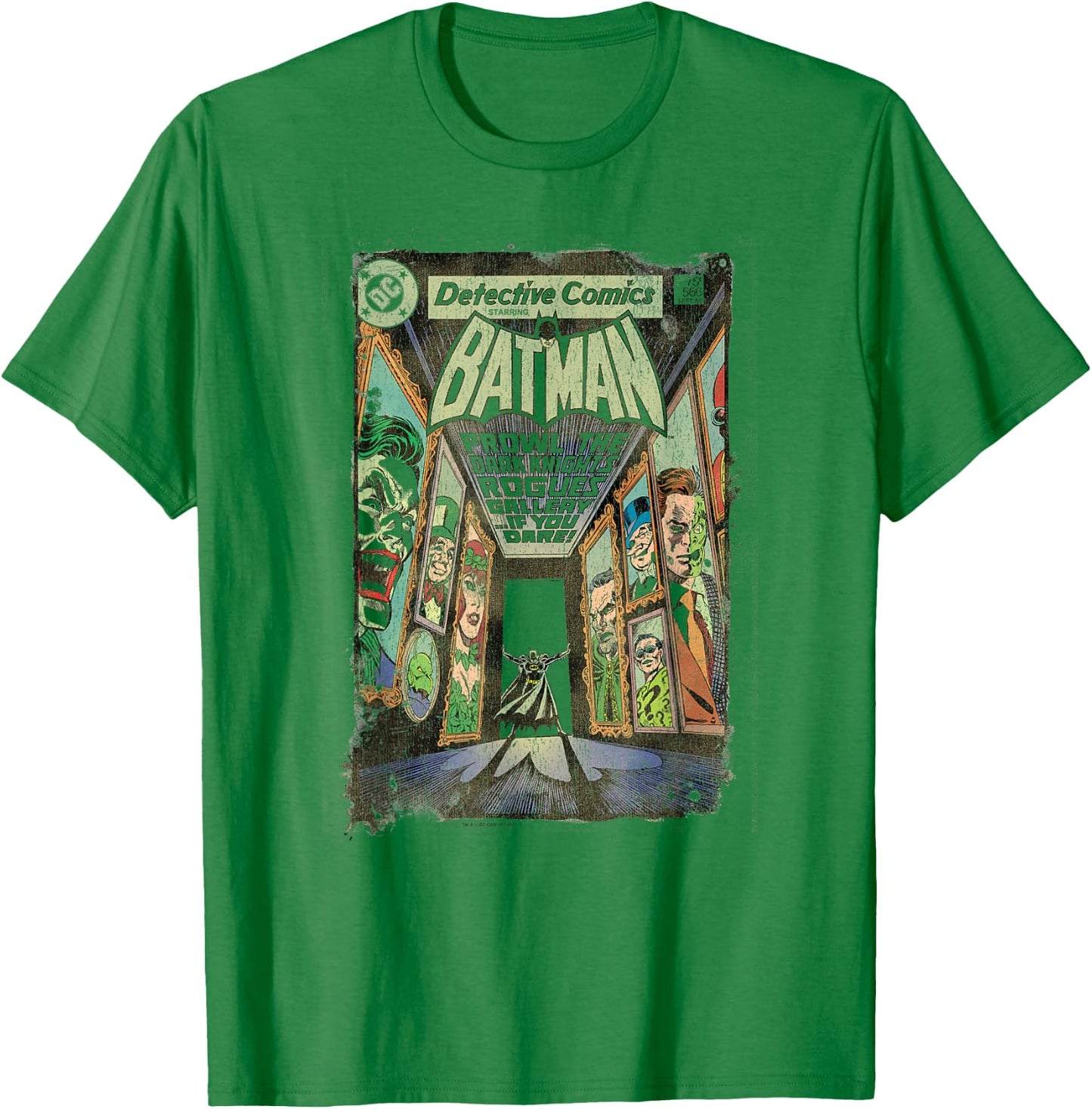 Batman Rogues Gallery Cover T Shirt T-Shirt - T-Shirt | Irish Green