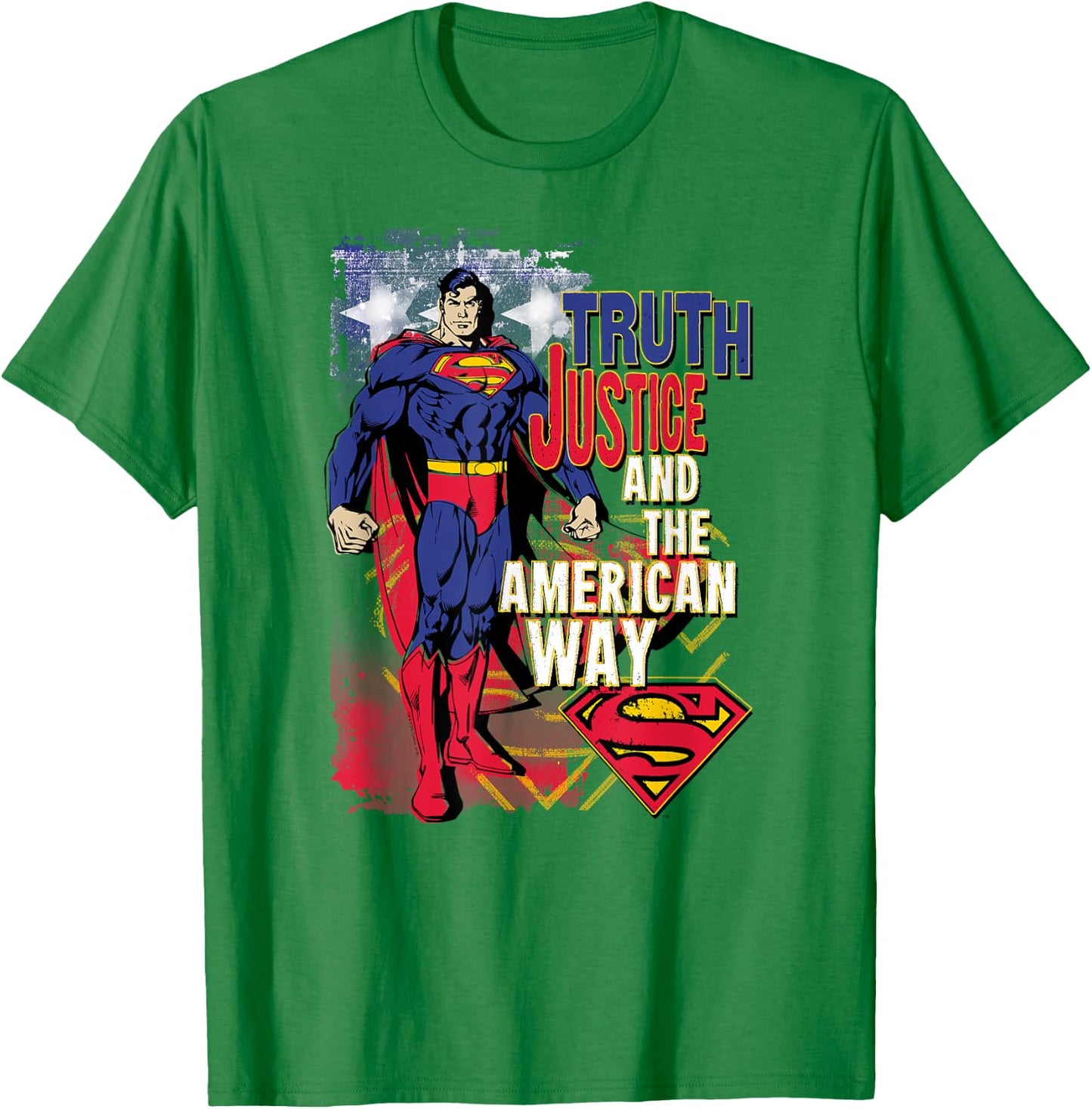 Superman Truth Justice T Shirt T-Shirt - T-Shirt | Irish Green