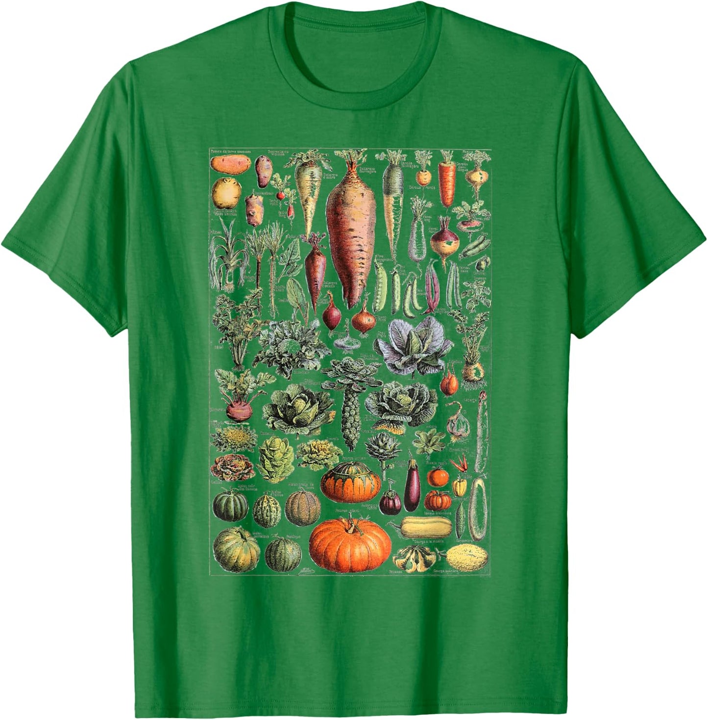 Kitchen Vegetable Identification Reference Table T-Shirt - T-Shirt | Irish Green