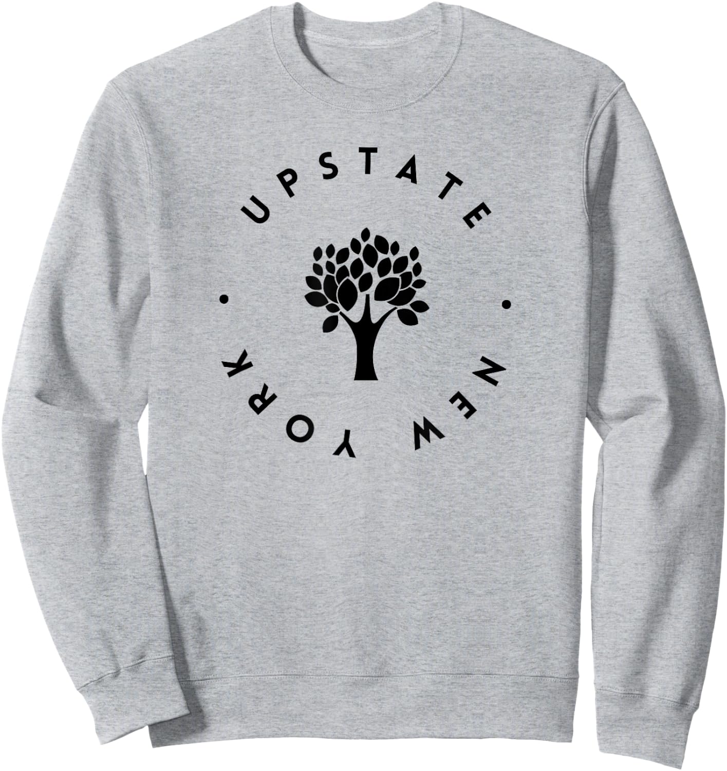 Upstate New York Tree, I love Upstate NY Design Sweatshirt - Sweatshirt | Ash