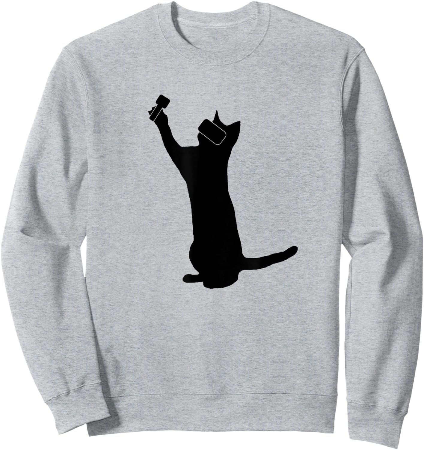 Cat VR Sign, Men, Women & Youth Nerd Sweatshirt - Sweatshirt | Ash