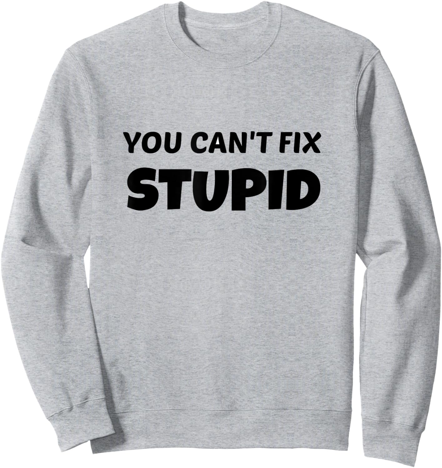 You Can't Fix Stupid T Shirt Sweatshirt - Sweatshirt | Ash