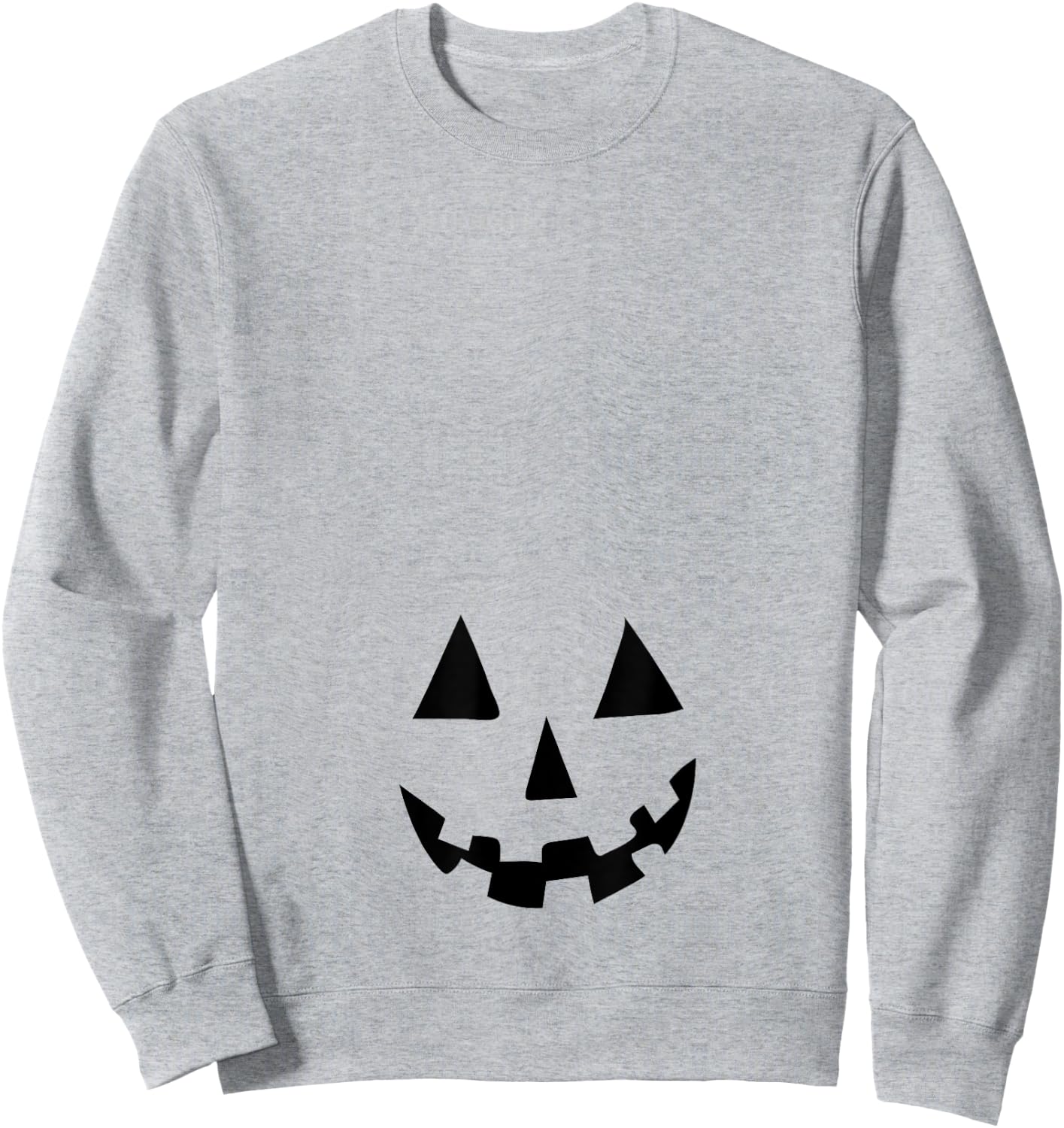 Pregnant Pumpkin Belly T shirt for Halloween Costume Sweatshirt - Sweatshirt | Ash