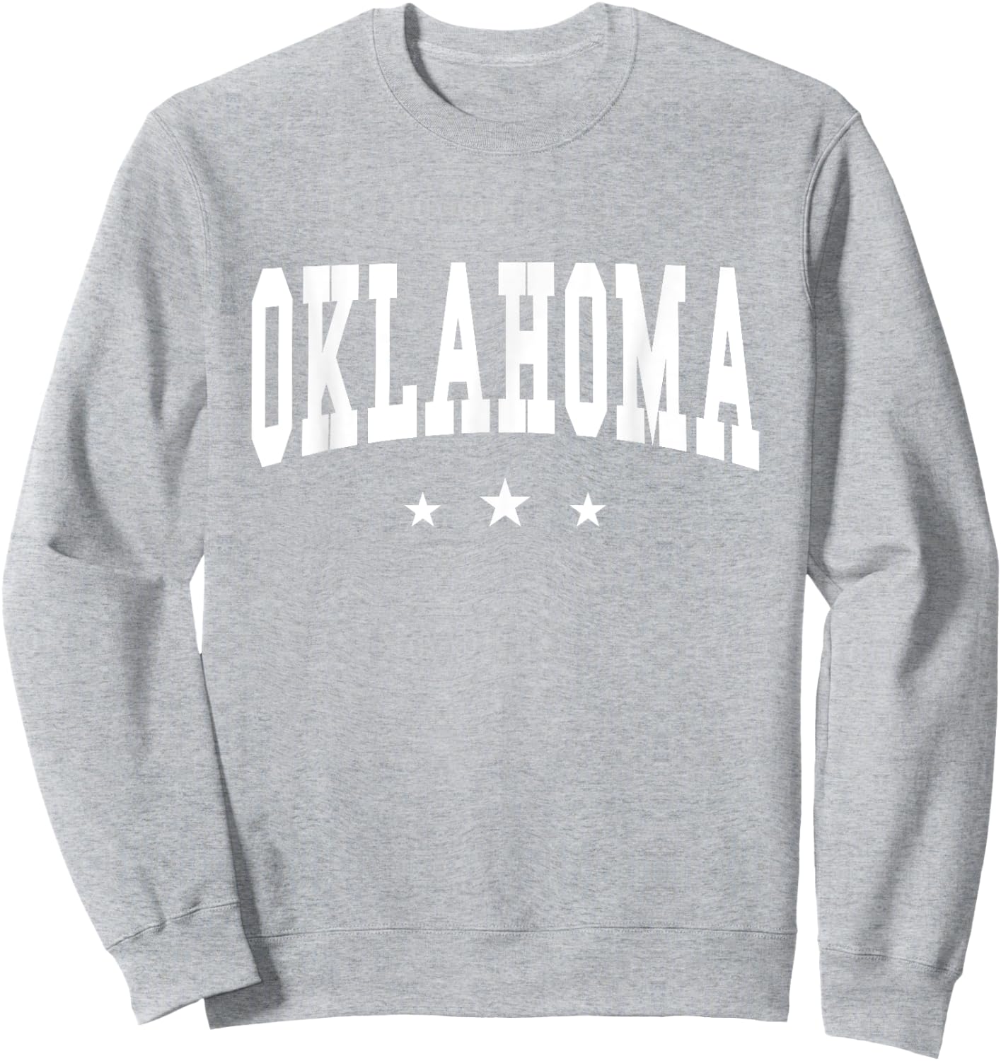 Oklahoma - Preppy Varsity Pink - Throwback Design - Classic Sweatshirt - Sweatshirt | Ash