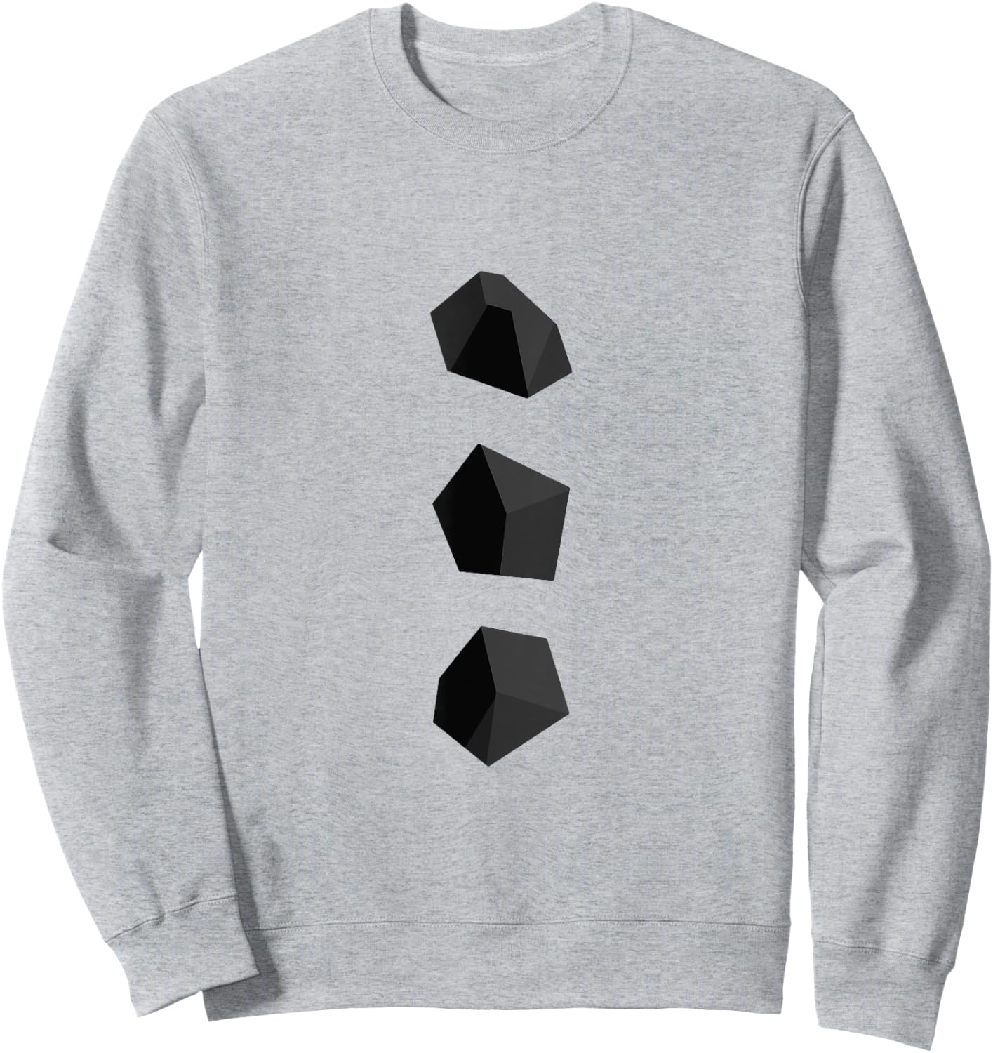 Snowman Coal Buttons Costume Christmas Sweatshirt - Sweatshirt | Ash