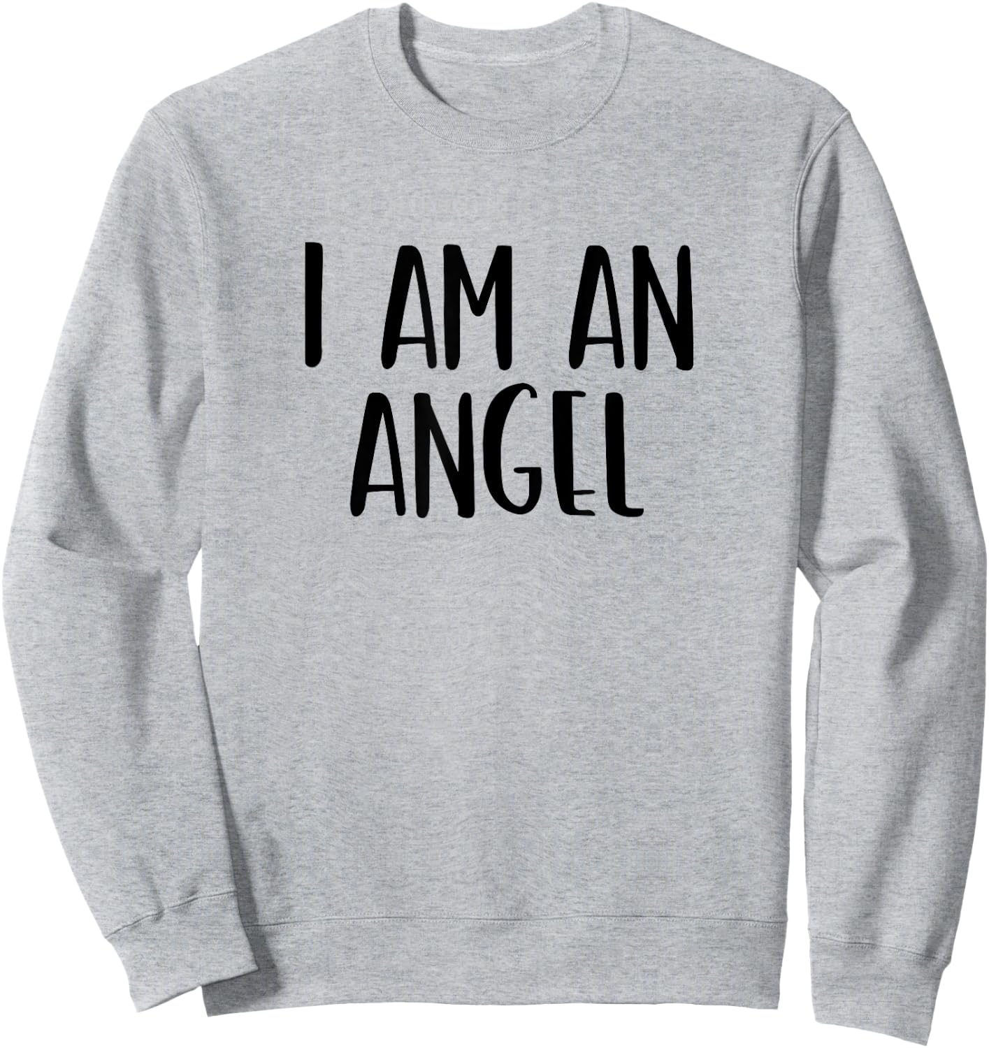 I Am A Angel Halloween I'm Simple Costume Lazy Sweatshirt - Sweatshirt | Ash