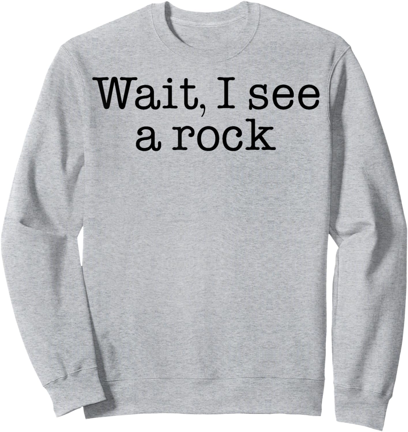 Wait I See A Rock Sweatshirt - Sweatshirt | Ash
