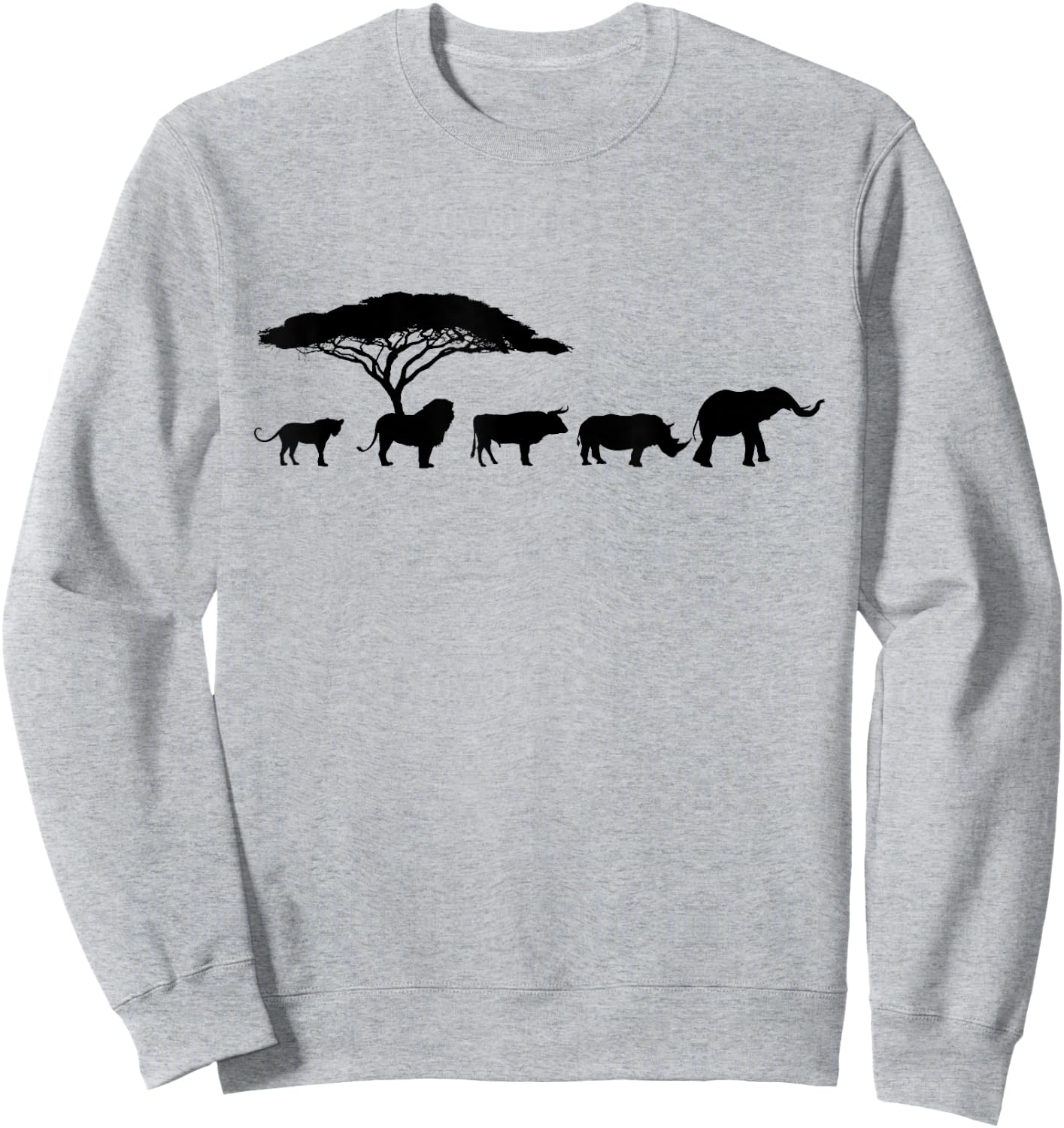 Africa The Big Five Animals | Kids Toddler BIG 5 Sweatshirt - Sweatshirt | Ash