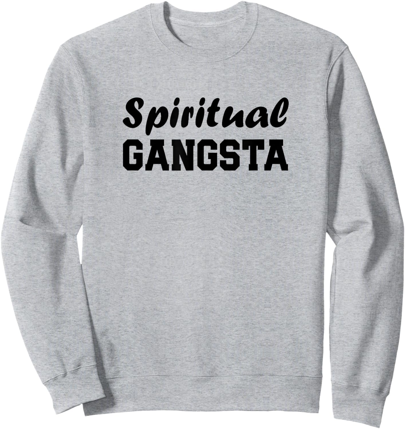 Yogi Shirt Funny Spiritual Gangsta Shirt Sweatshirt - Sweatshirt | Ash