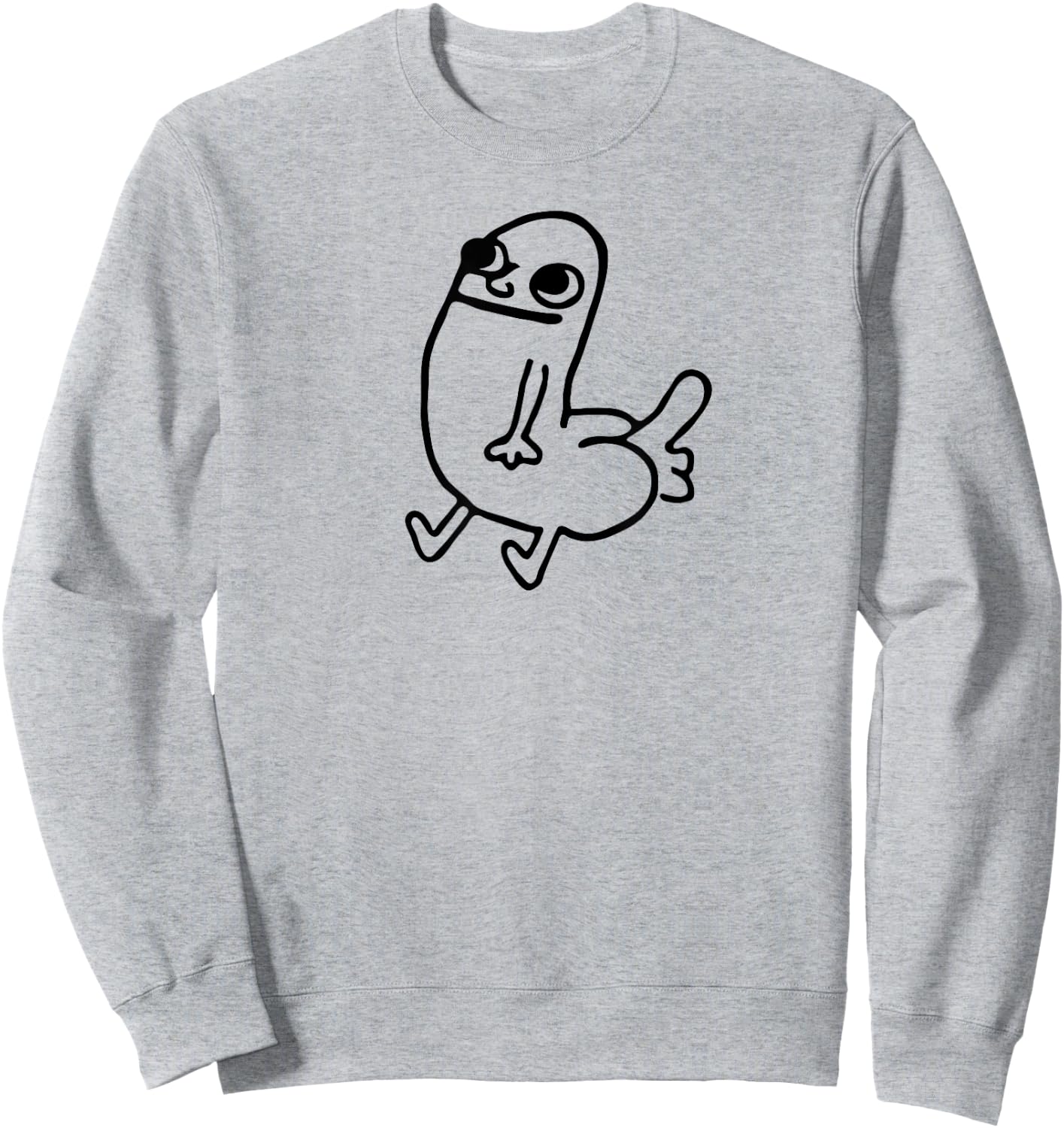 Dickbutt Meme Shirt Sweatshirt - Sweatshirt | Ash