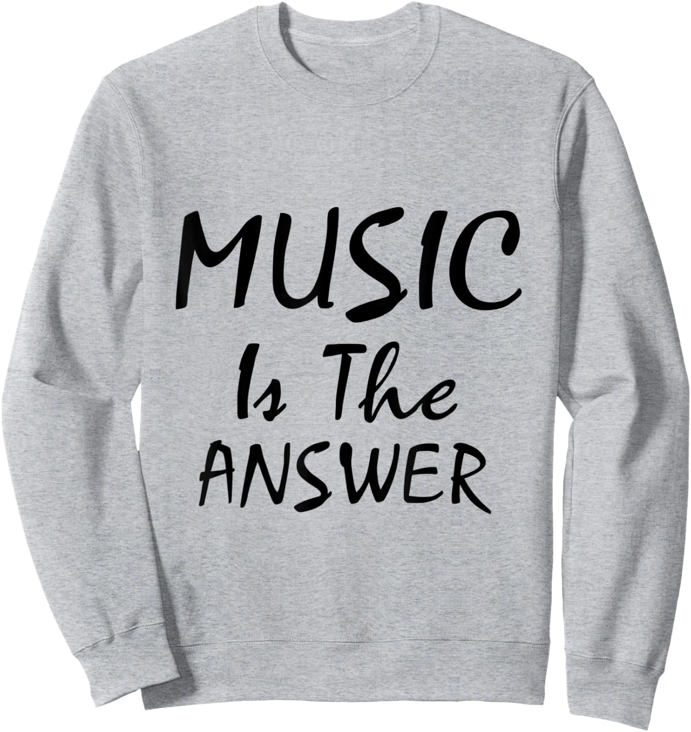 Vintage Music - Music Is The Answer Sweatshirt - Sweatshirt | Ash