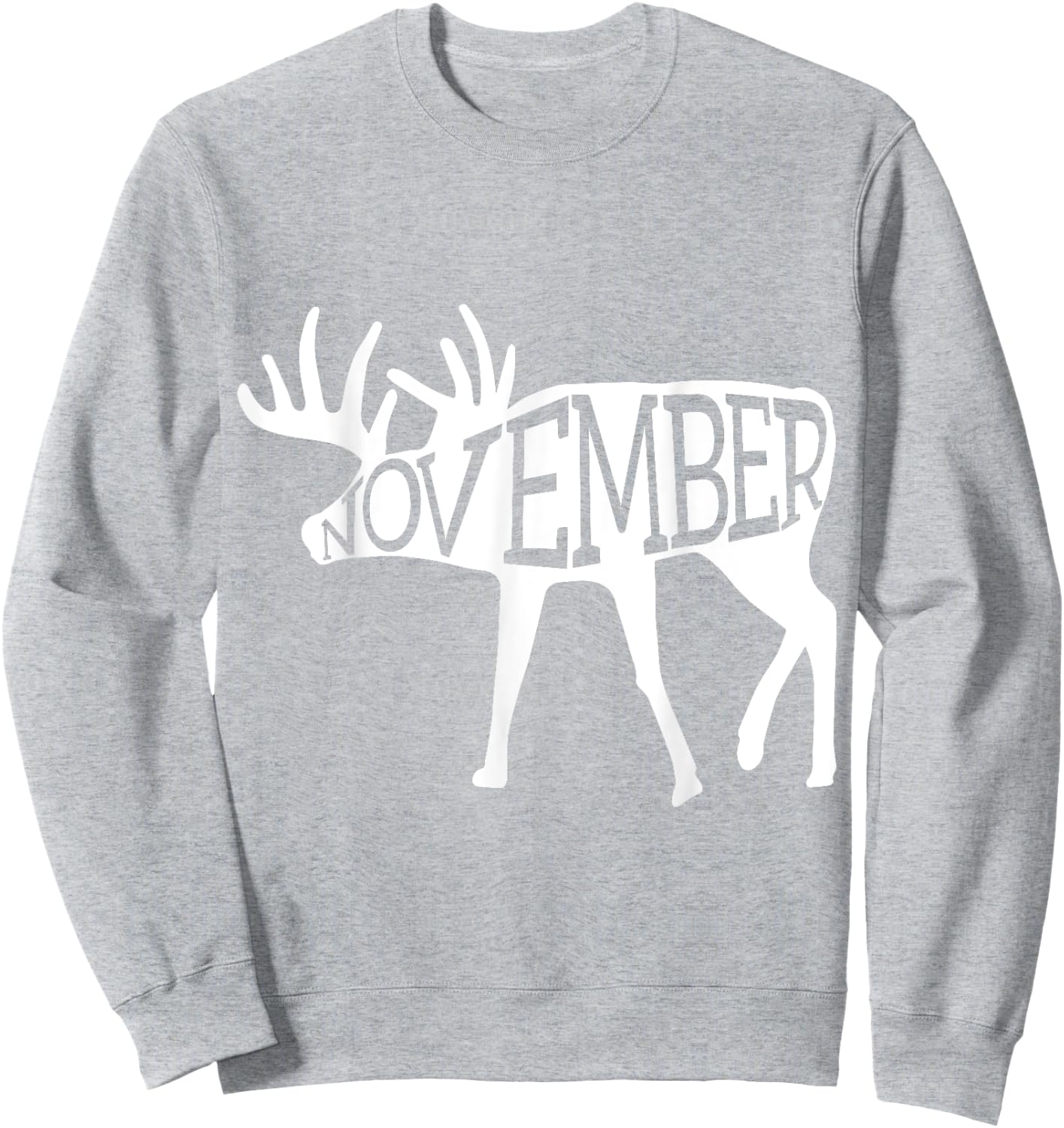 November Whitetail Sweatshirt - Sweatshirt | Ash