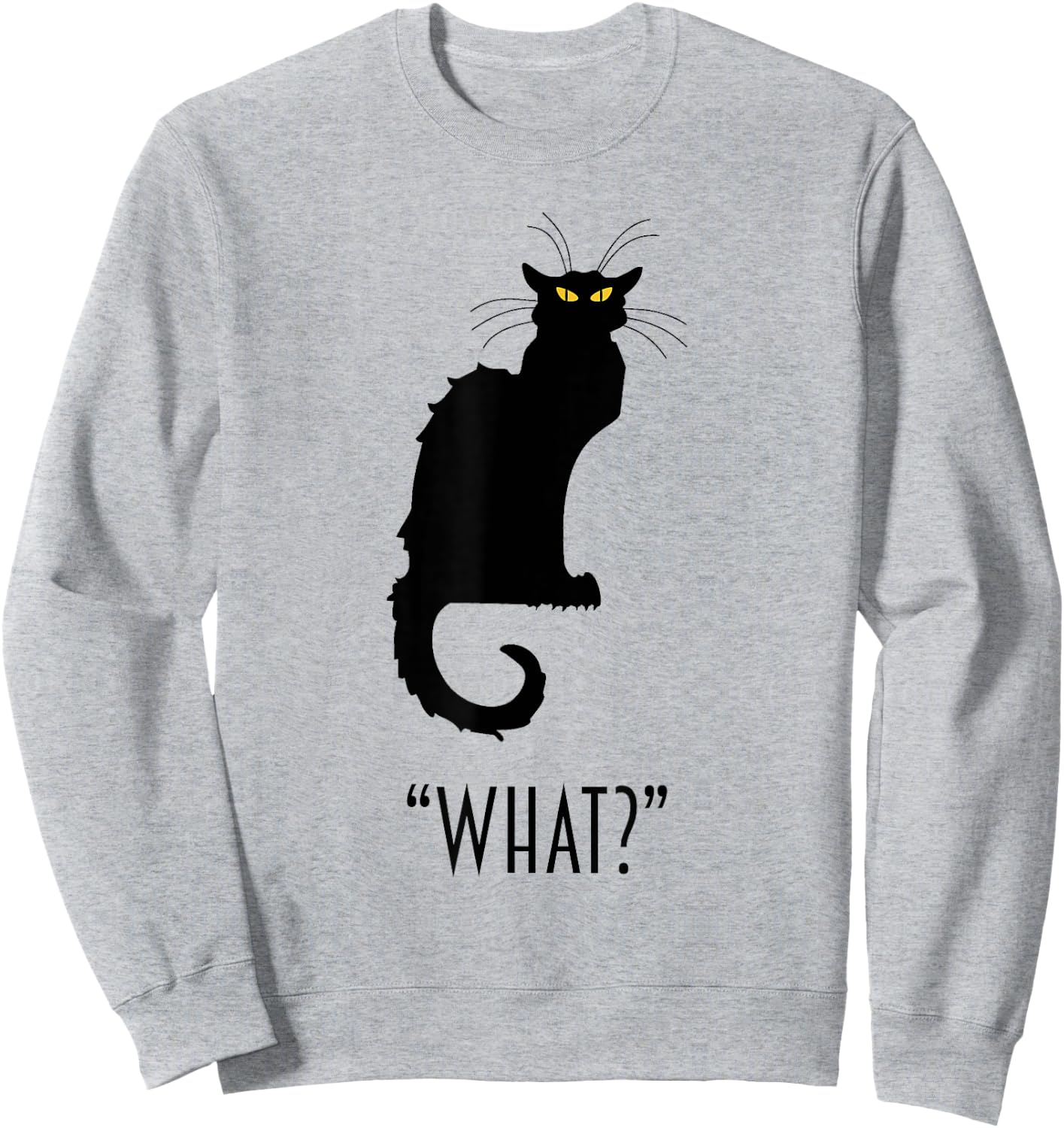 Funny What Cat Chat Noir Sweatshirt - Sweatshirt | Ash