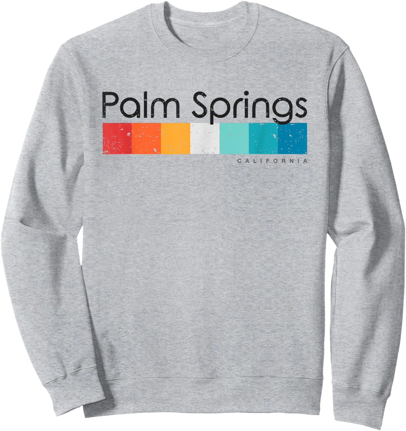 Vintage Palm Springs California CA Retro Design Sweatshirt - Sweatshirt | Ash