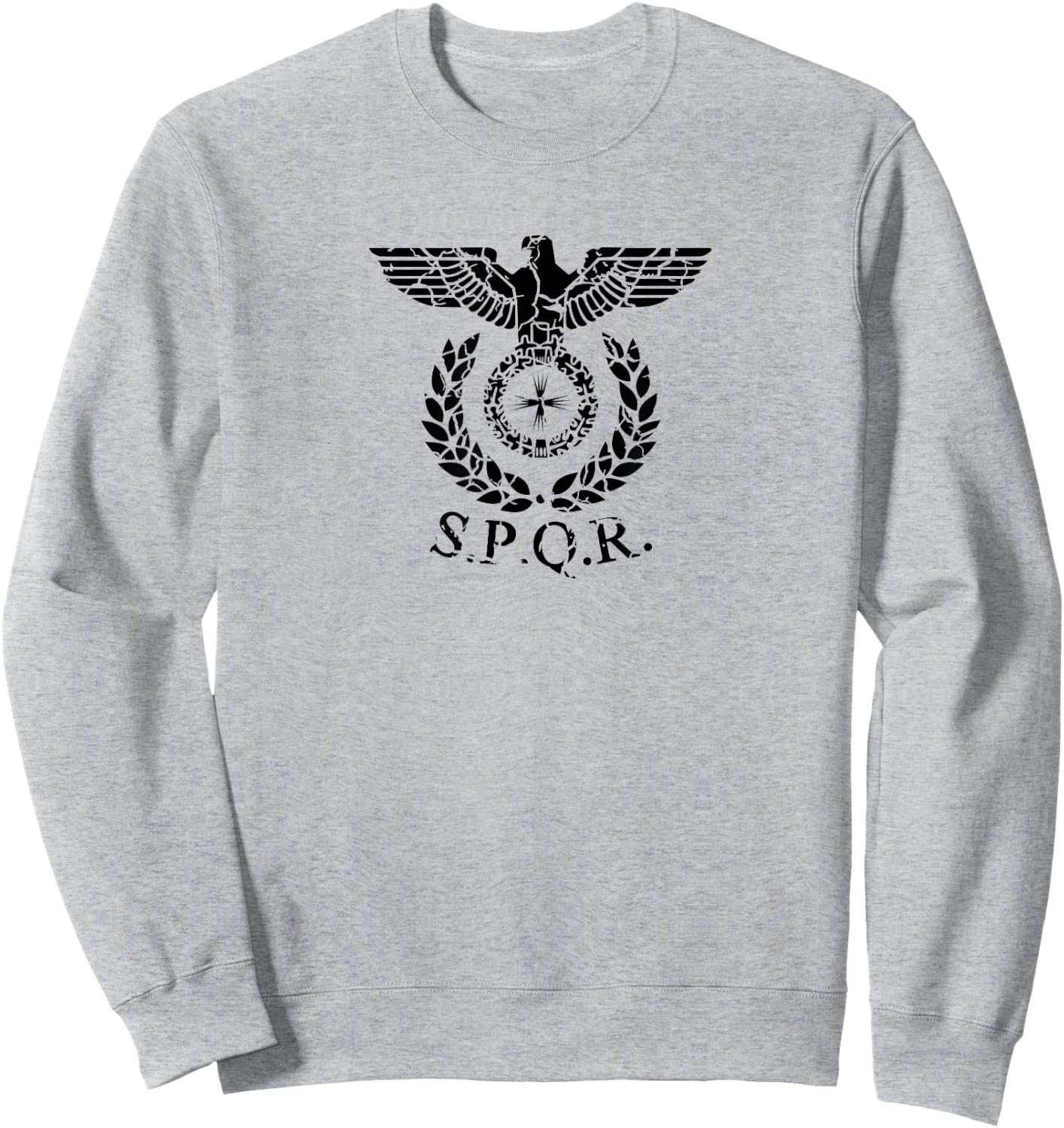 SPQR Eagle Standard Emblem of the Roman Empire Sweatshirt - Sweatshirt | Ash