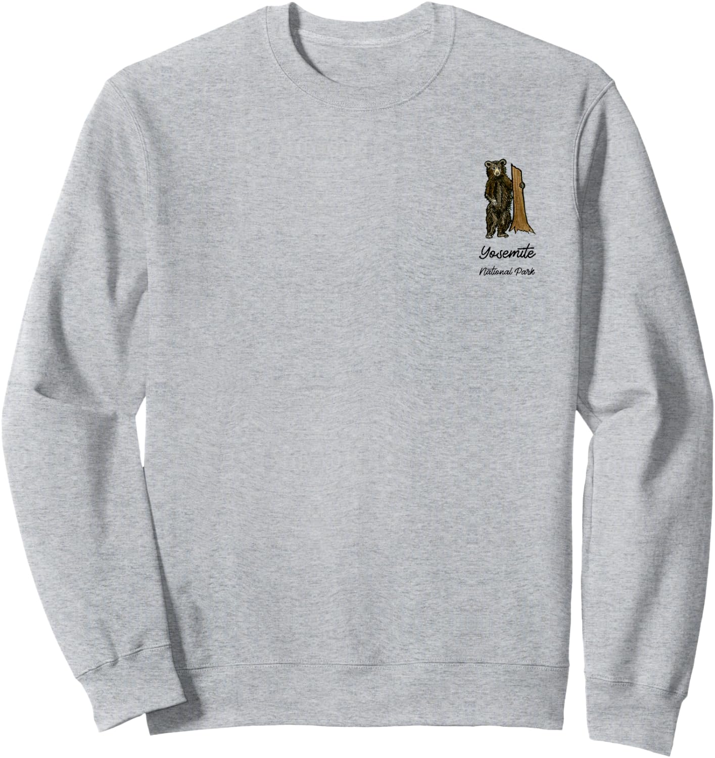Yosemite National Park Mariposa Grove Grizzly Giant Sweatshirt - Sweatshirt | Ash