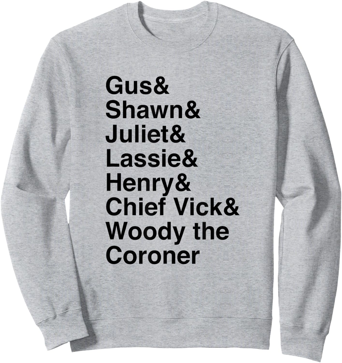 Psych Names Standard - Official Sweatshirt - Sweatshirt | Ash