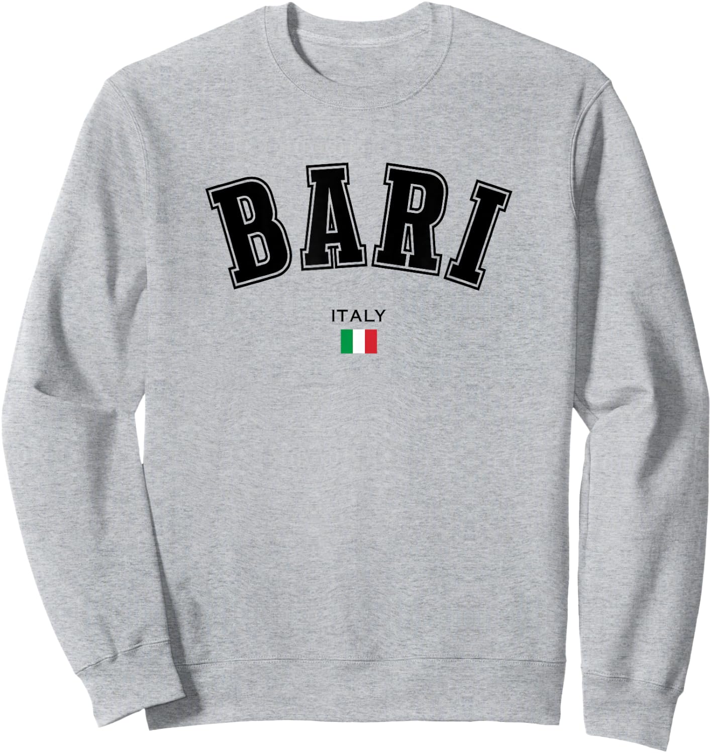 Bari Italian Flag Souvenir Italy Travel City Trip Sweatshirt - Sweatshirt | Ash