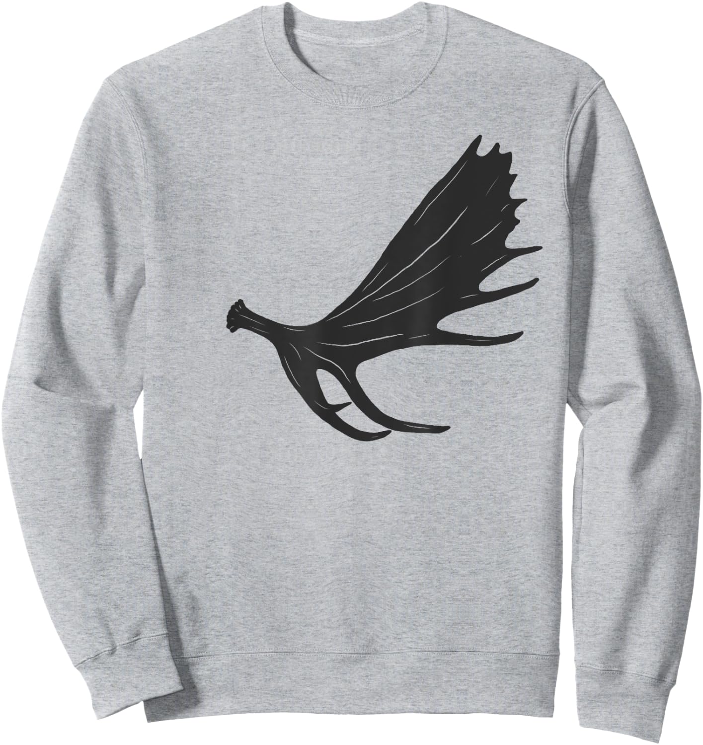 Moose Shed Antler ; Horn Hunter Moose Shirt Men Women Sweatshirt - Sweatshirt | Ash