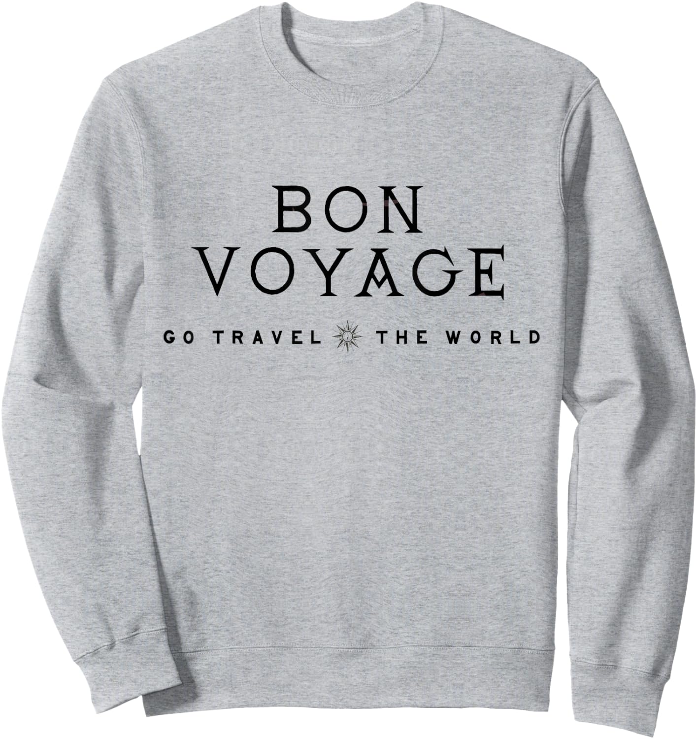Bon Voyage Shirt Go Travel The World Women Sweatshirt - Sweatshirt | Ash