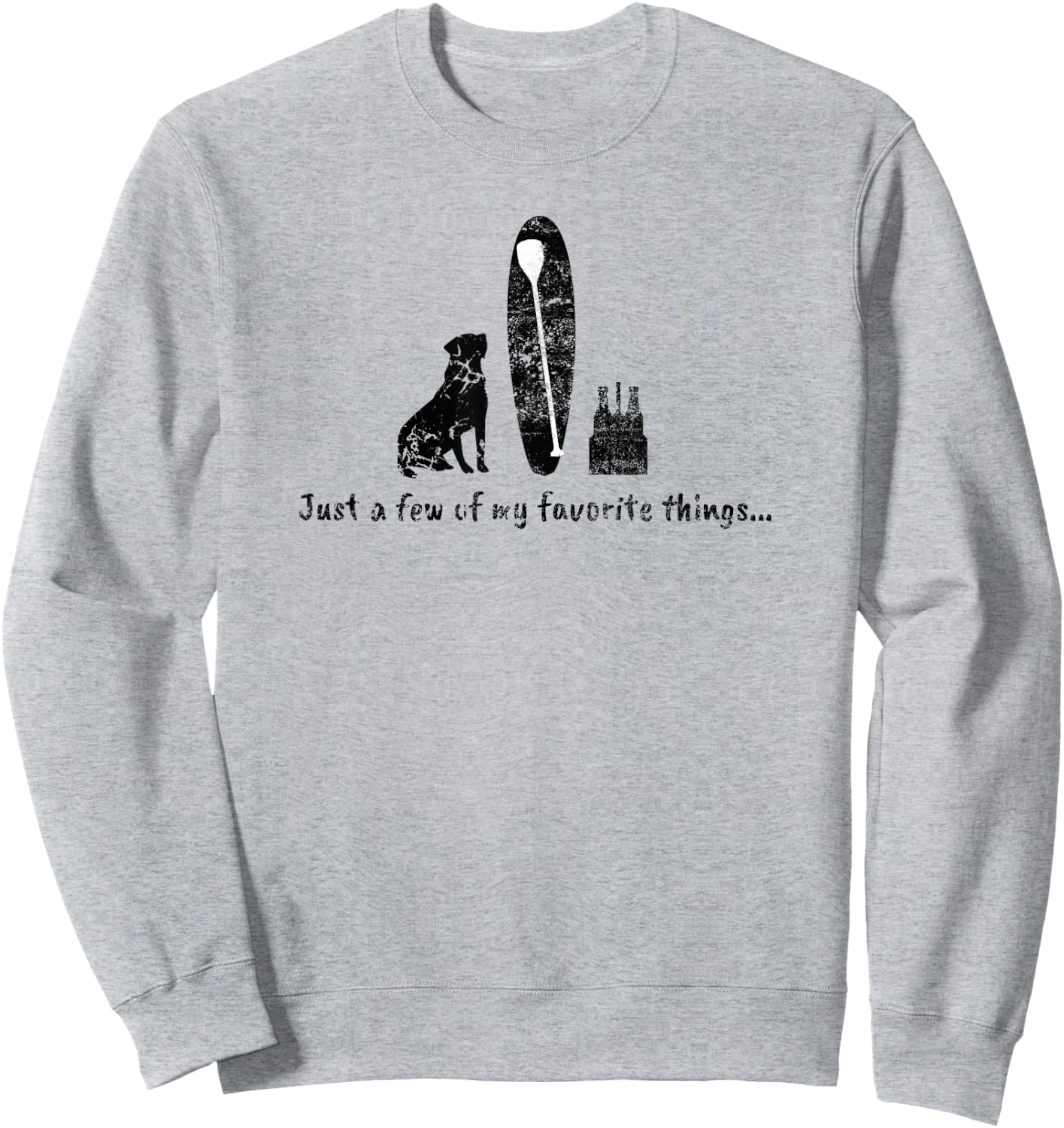 Surf SUP Paddle Board Dog Beer Life Favorites Women Sweatshirt - Sweatshirt | Ash