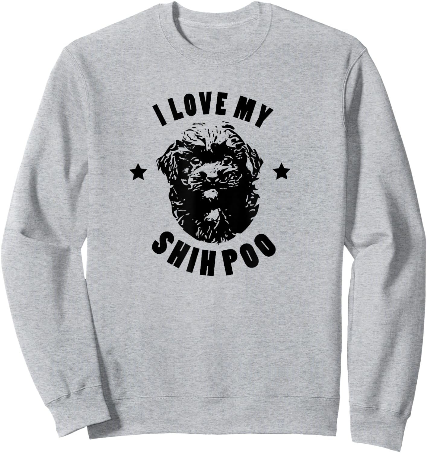 I Love My Shih Poo Sweatshirt - Sweatshirt | Ash