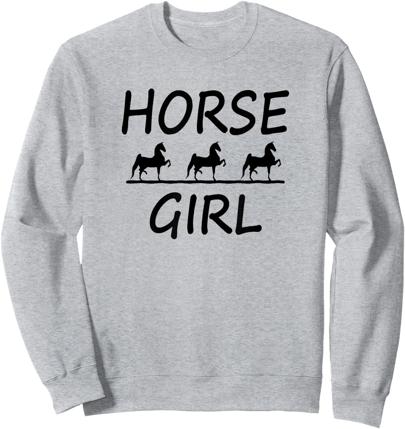 American Saddlebred Horse Training Gaited Horses Girls Shirt Sweatshirt - Sweatshirt | Ash