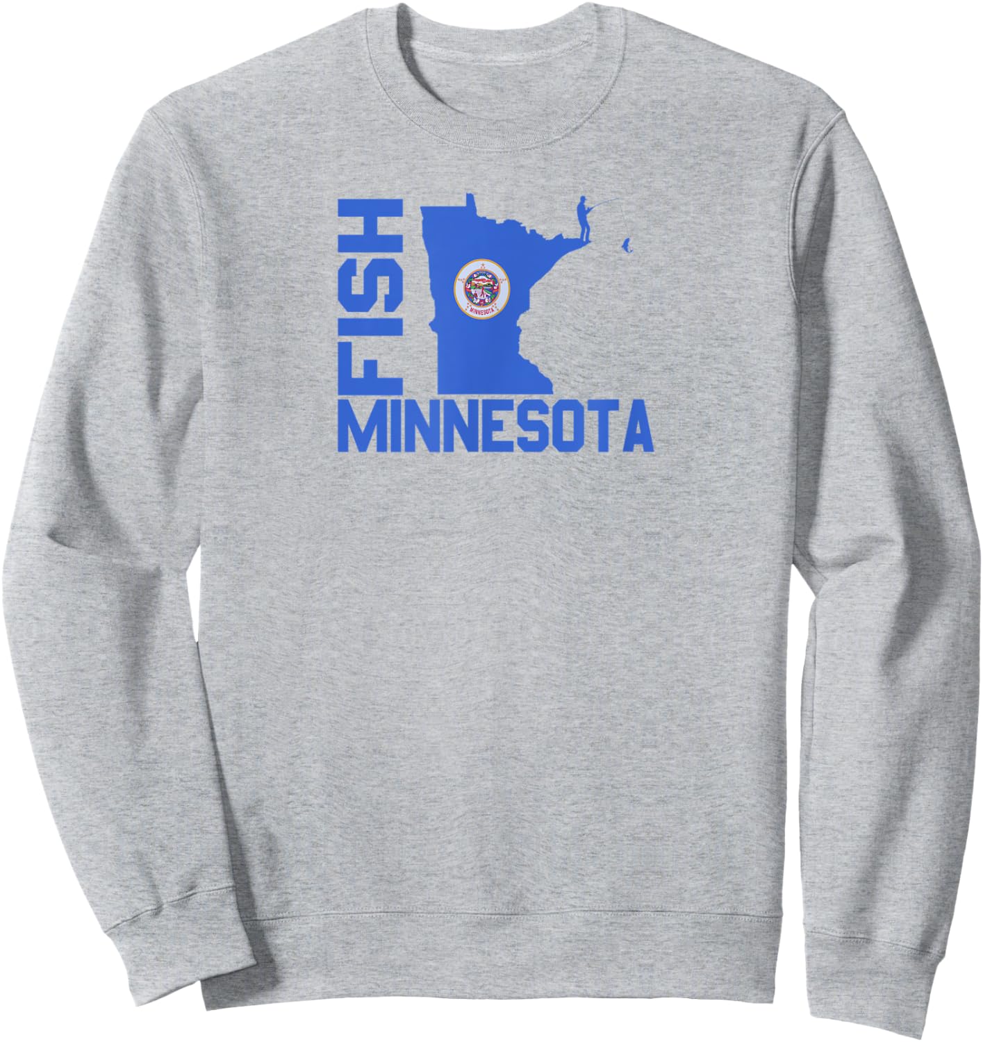 Fish Minnesota Sweatshirt - Sweatshirt | Ash