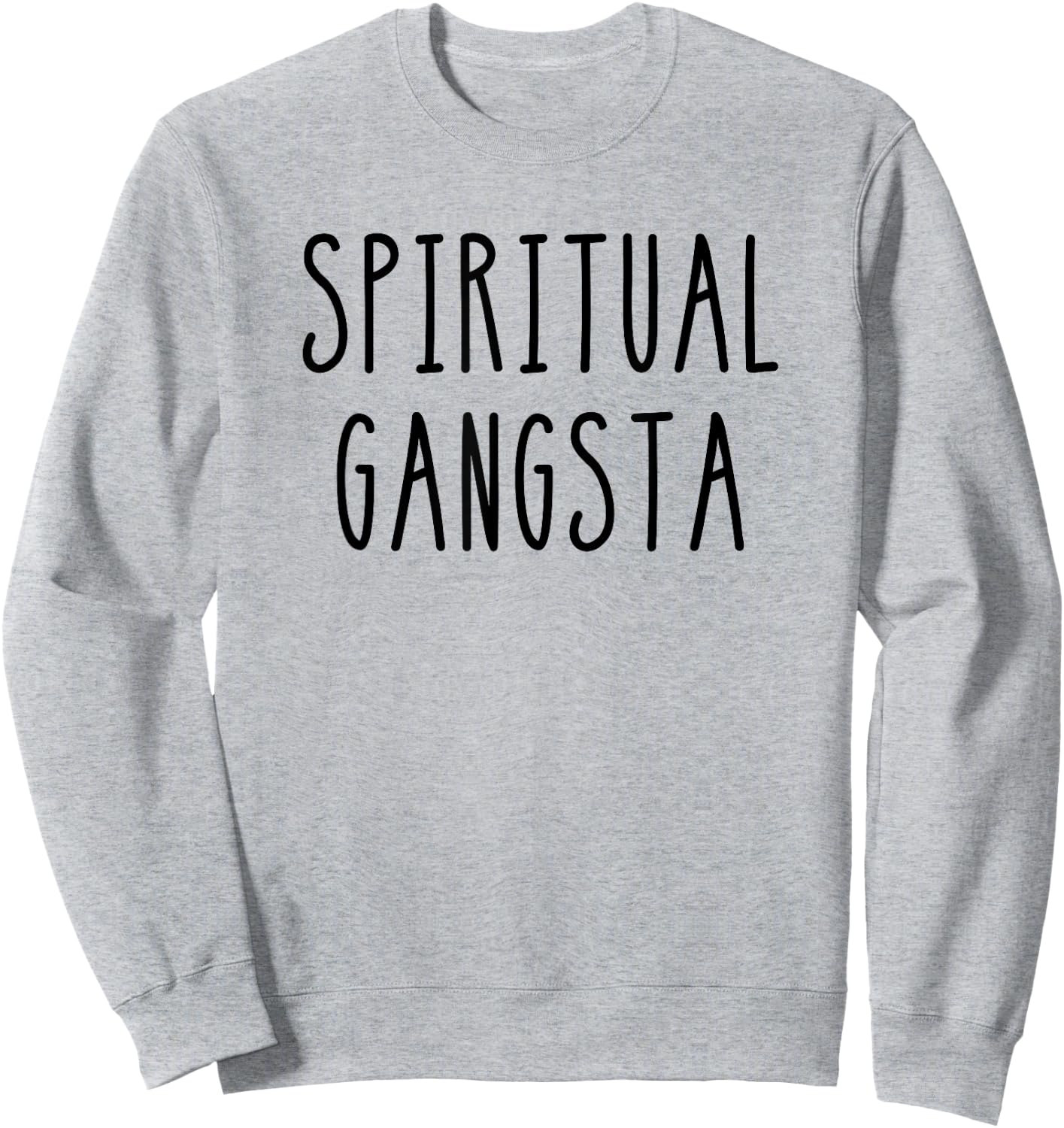Yogi Funny Yoga Spiritual Gangsta Sweatshirt - Sweatshirt | Ash