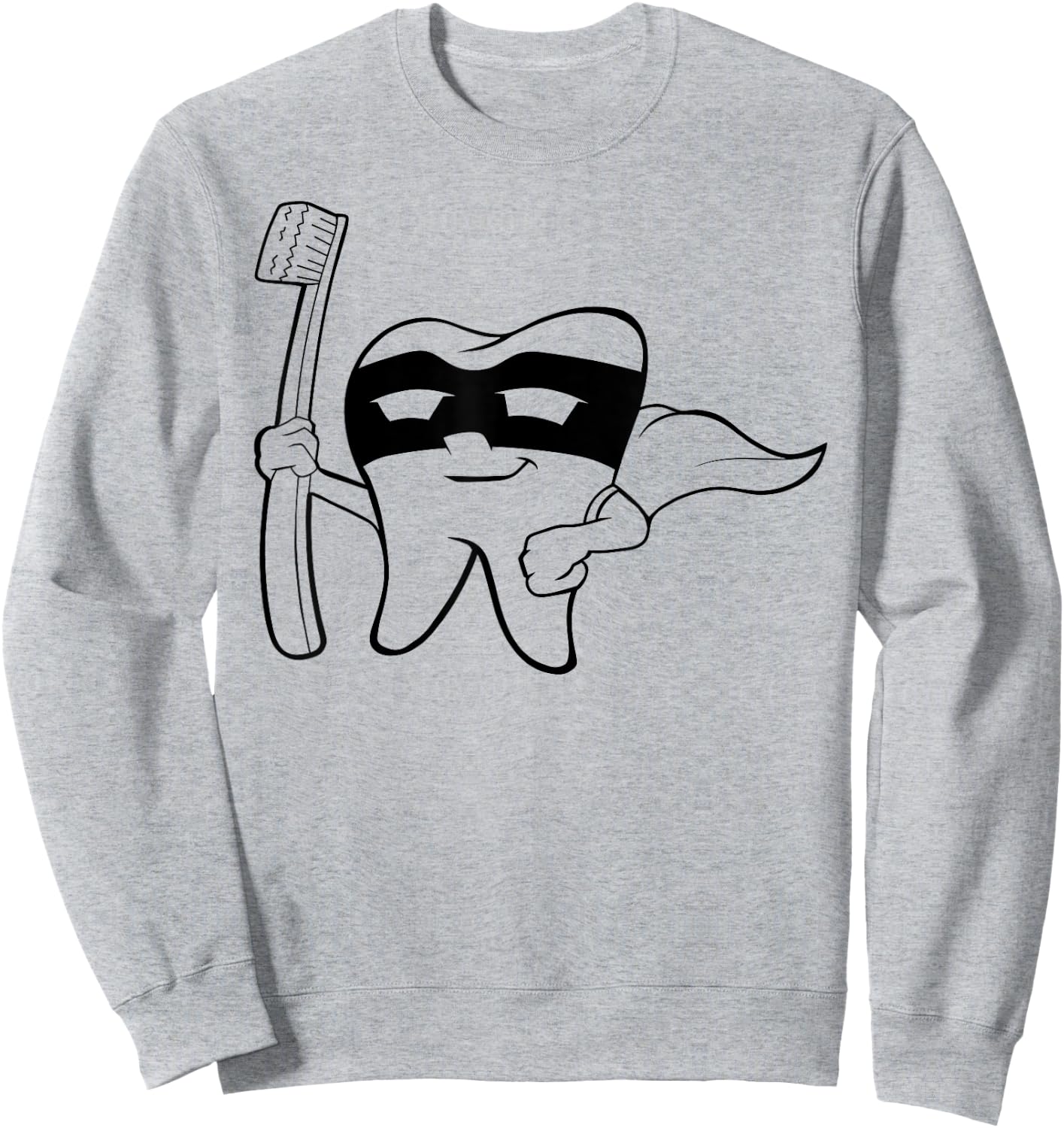 Super Hero Tooth Dental Babe Hygienist Lab Tech Cute T Shirt Sweatshirt - Sweatshirt | Ash