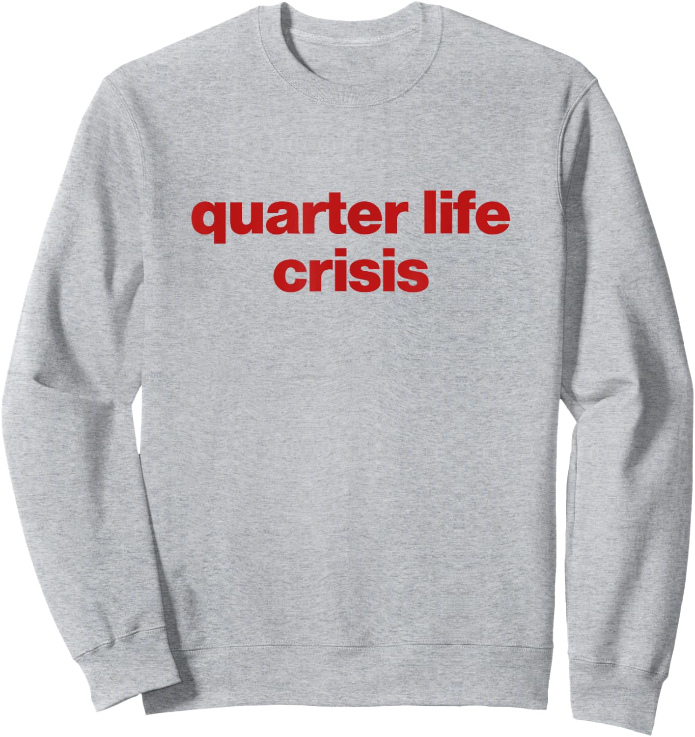 Quarter Life Crisis Sweatshirt - Sweatshirt | Ash