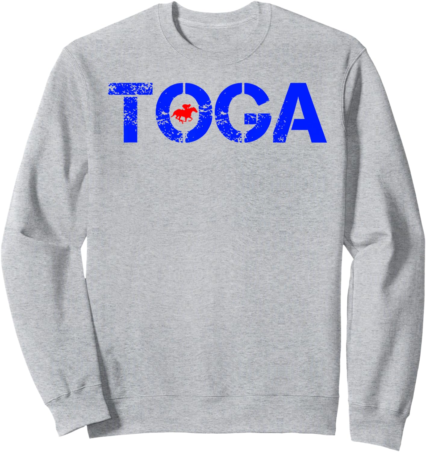 Toga Saratoga Springs Upstate New York Horse Racing Sweatshirt - Sweatshirt | Ash