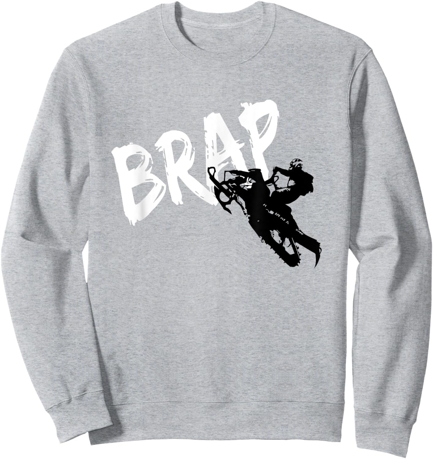 Snowmobile Brap Snowmobile Sweatshirt - Sweatshirt | Ash