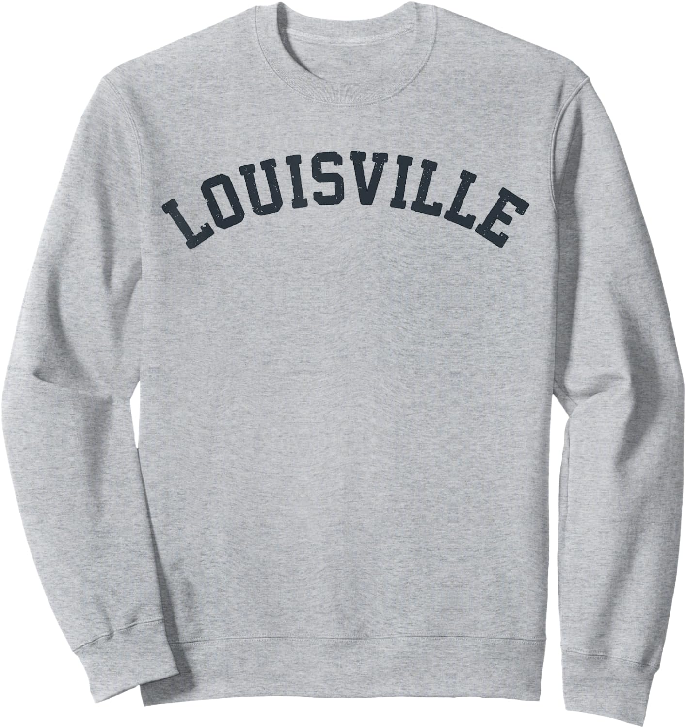 Vintage Louisville T Shirt Old Retro Louisville Sports Gift Sweatshirt - Sweatshirt | Ash