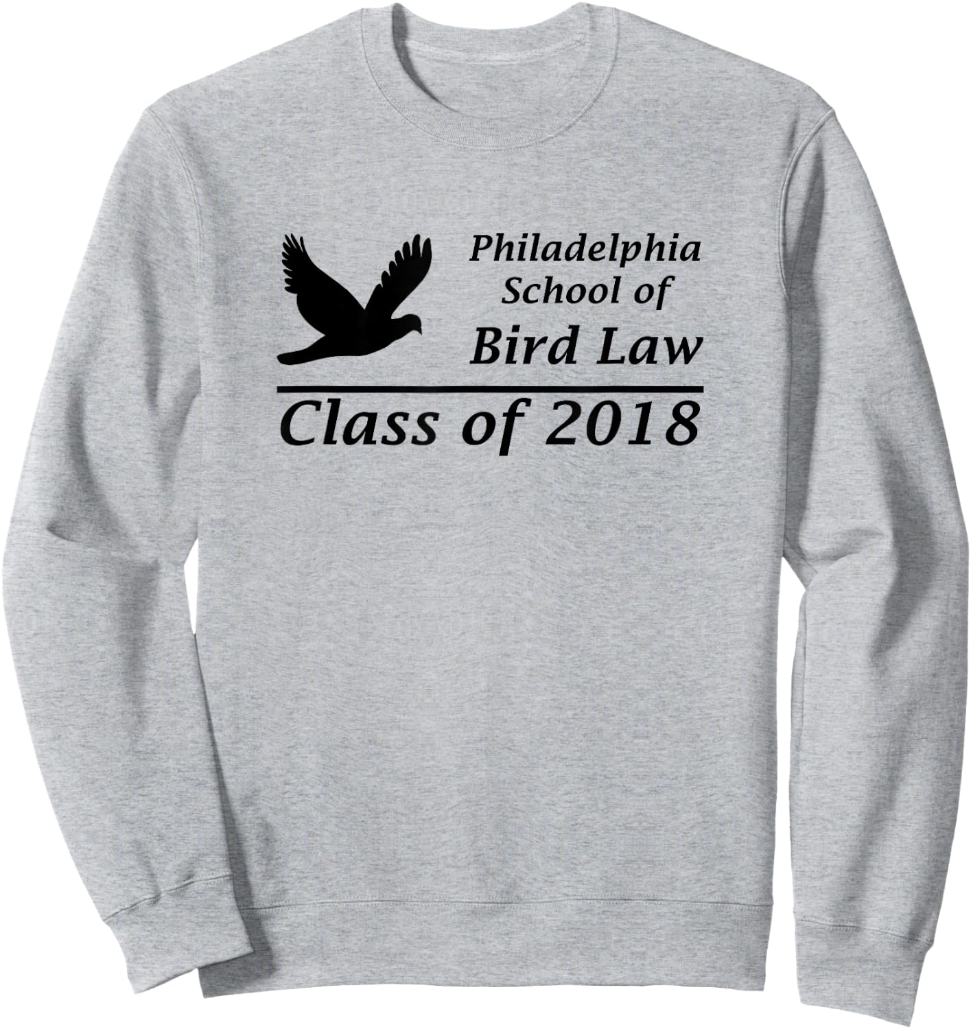 Philadelphia School of Bird Law Class of 2018 Shirt Sweatshirt - Sweatshirt | Ash