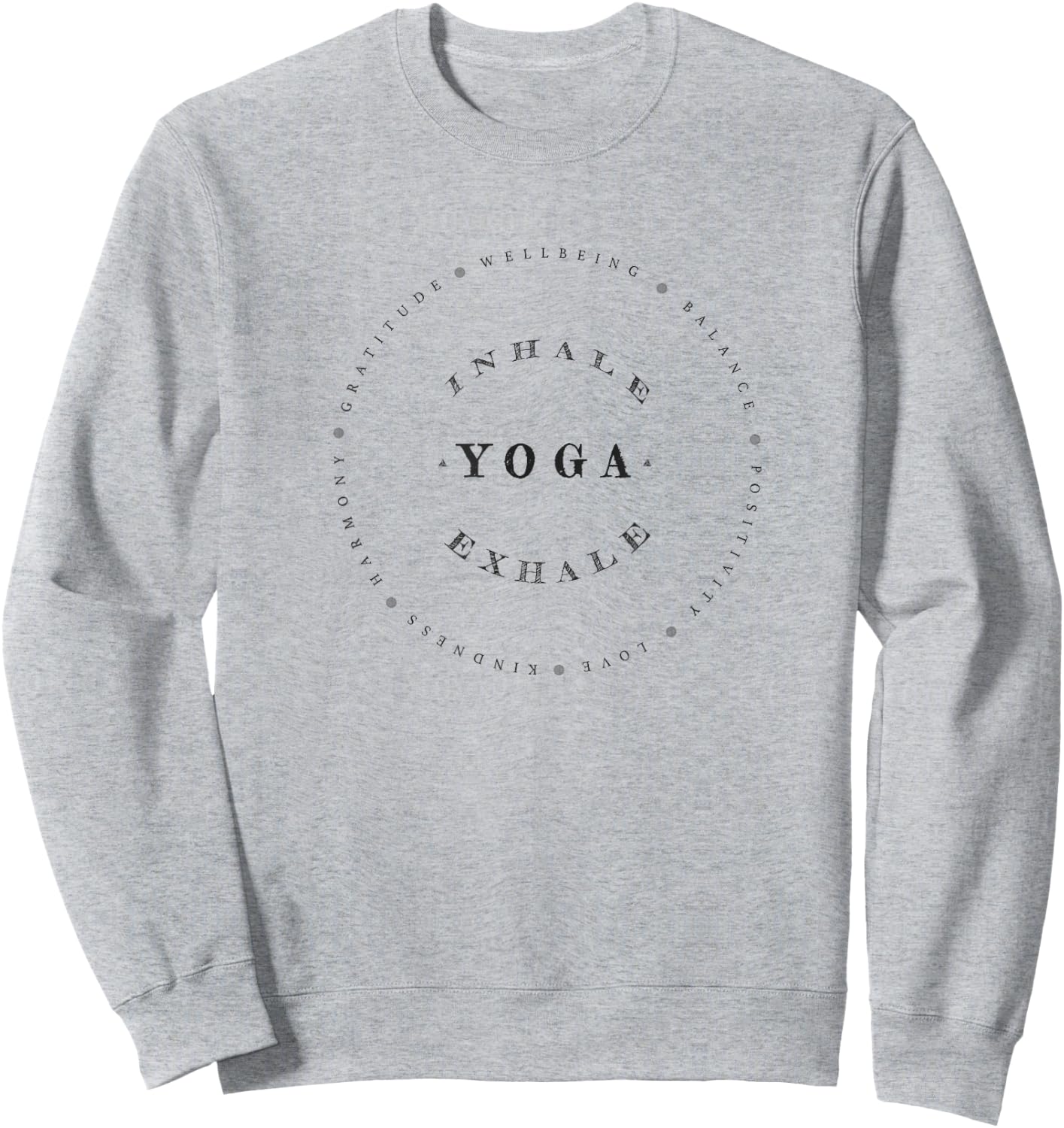 Inhale Exhale Yoga Sweatshirt - Sweatshirt | Ash