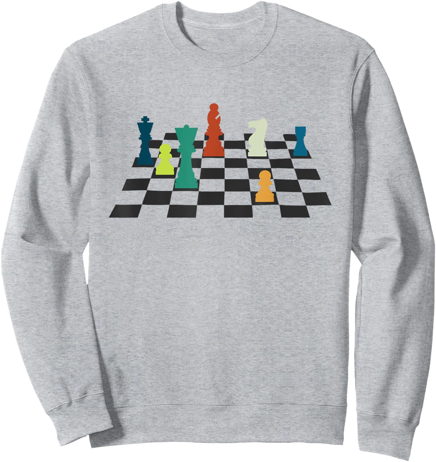 Checkmate Chess Grandmaster Knight Rook King Chess Player Sweatshirt - Sweatshirt | Ash