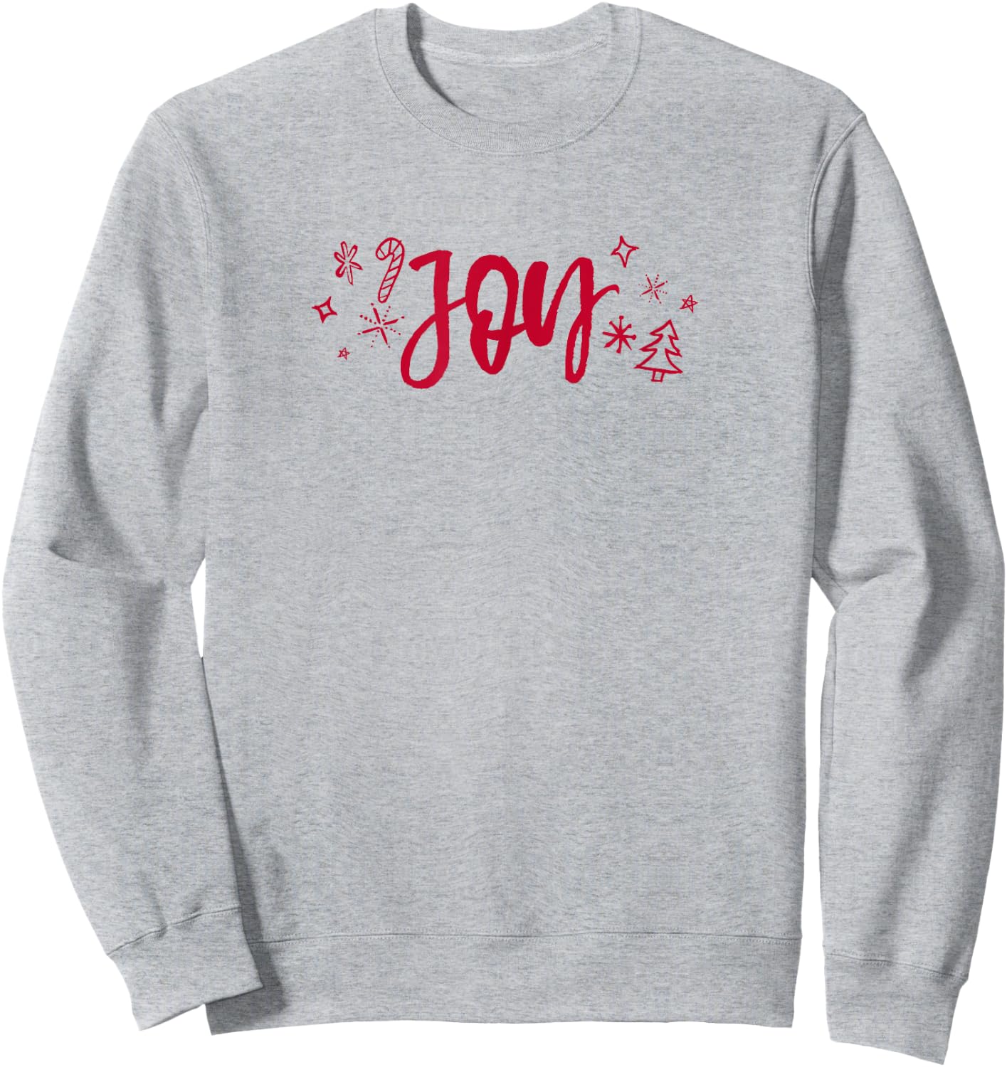 Pink Women's Cute Joy Christmas Holiday Gift Sweatshirt - Sweatshirt | Ash